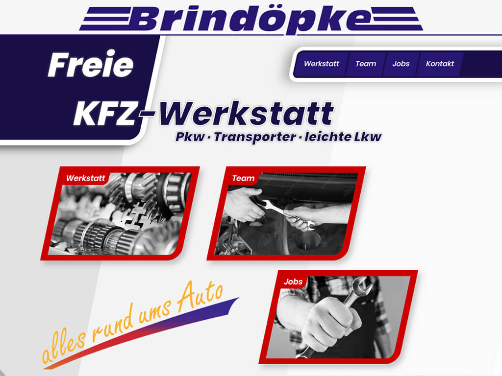 Webseite - Pkw- und Lkw-Werkstatt Ulrich Brindöpke