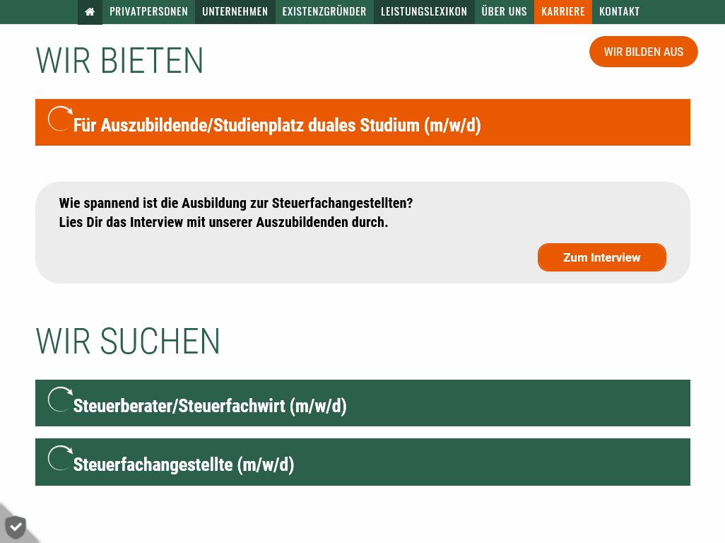 Webseite: Heidecker-Oberteicher Wieland PartG mbB
