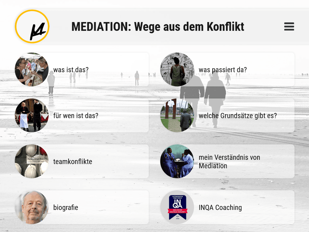 Startseite - MATTHIAS HAEMISCH / Wege aus dem Konflikt