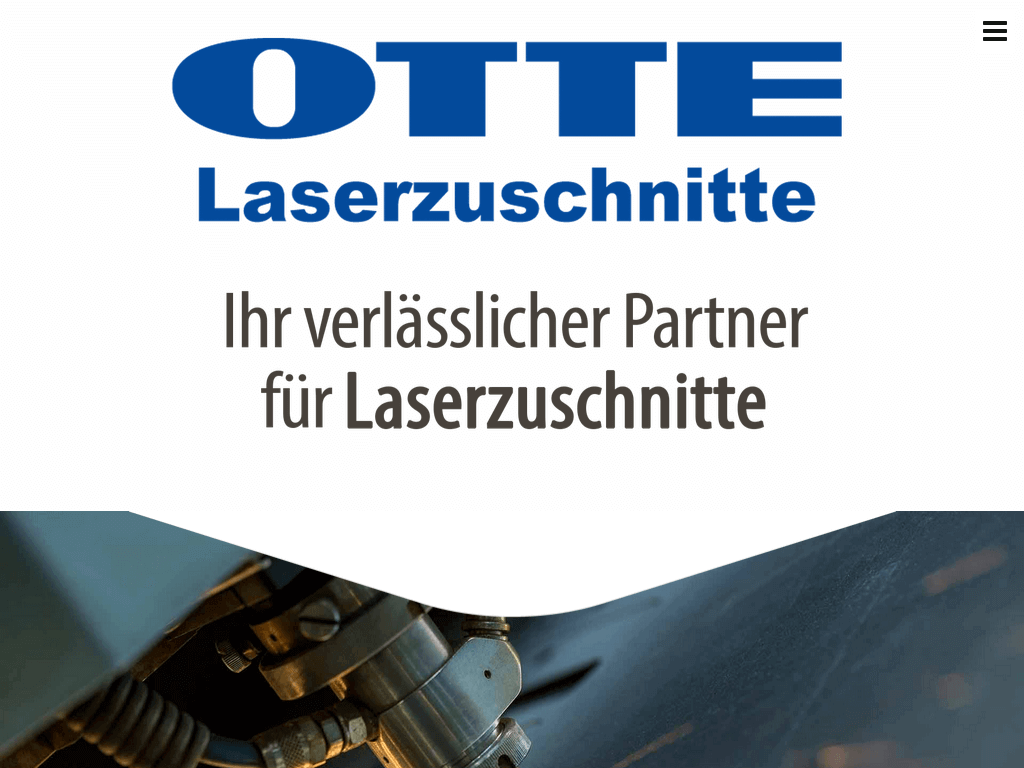 Webseite: Otte Laserzuschnitte