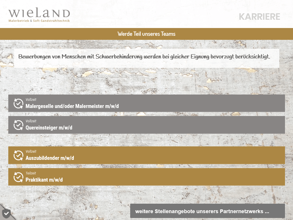 Webseite - Wieland Malerbetrieb